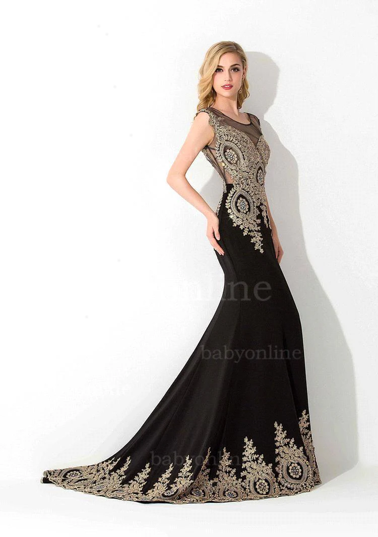 Ship Today Real Photo Elegant Blue Mermaid Prom Dresses Long Sleeves Backless Engagement Robe Birthday Gift Women Robe de soiree - Deanwangkt