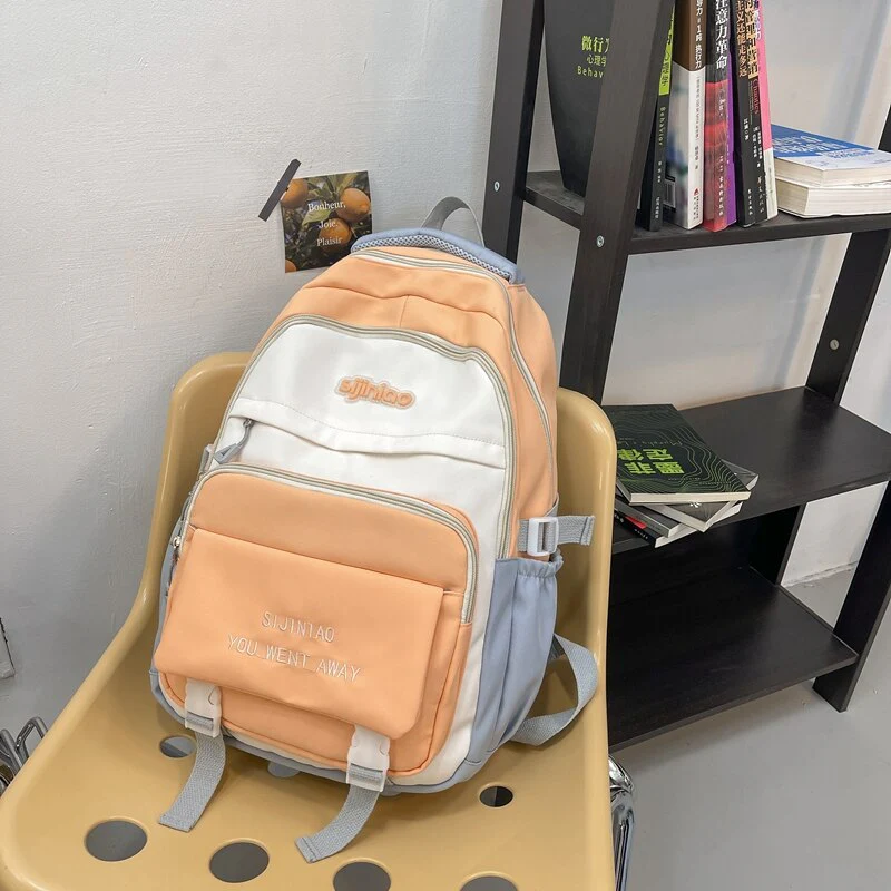 BACK TO COLLEGE  Fashion High-capacity Women Travel Mochila Student Bookbag Laptop Rucksack High School Girls Schoolbag Nylon Backpack - Deanwangkt