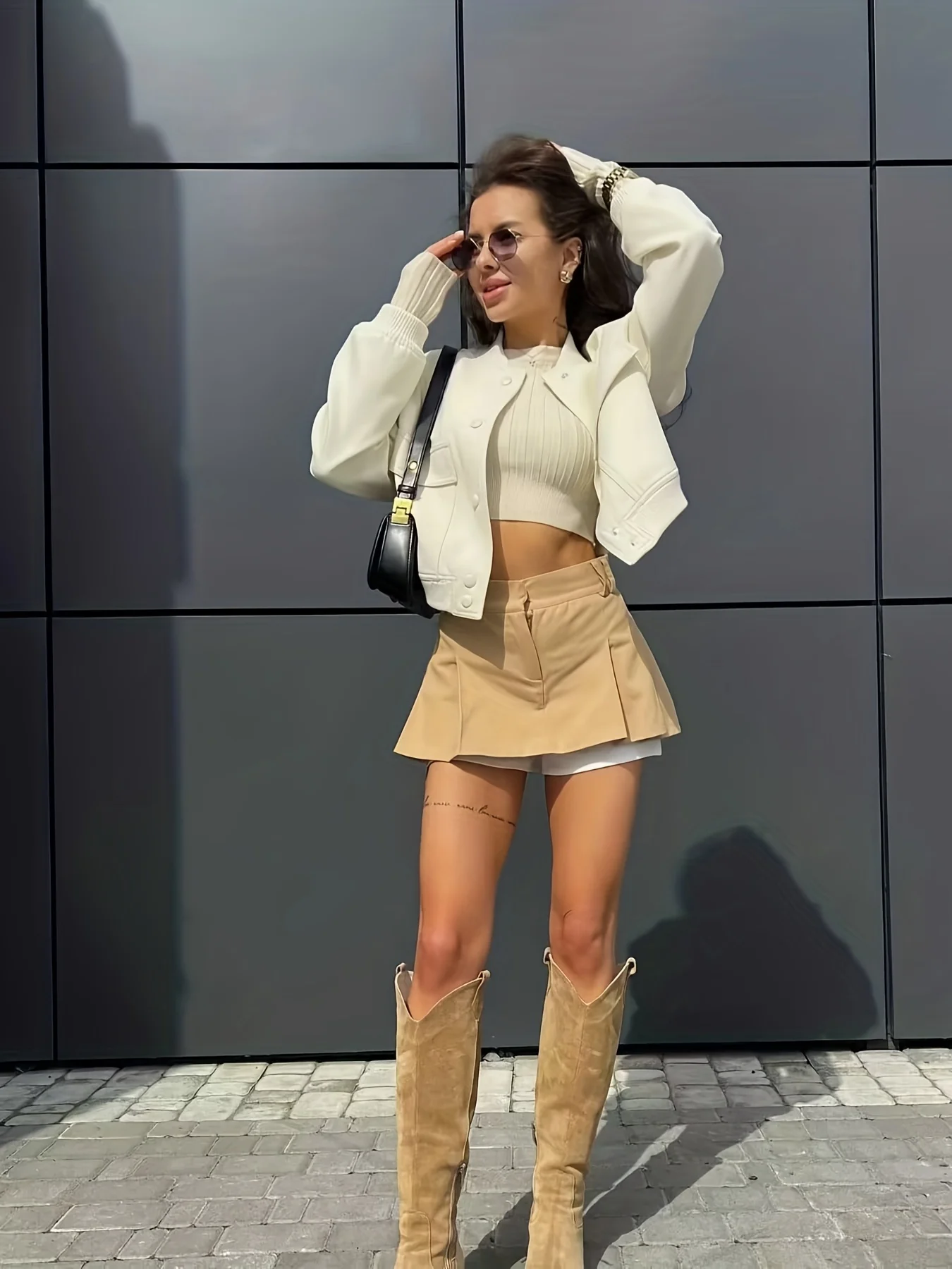 deanwangkt-1  Solid Button Front Jacket, Casual Long Sleeve Pocket Jacket, Women's Clothing - Deanwangkt