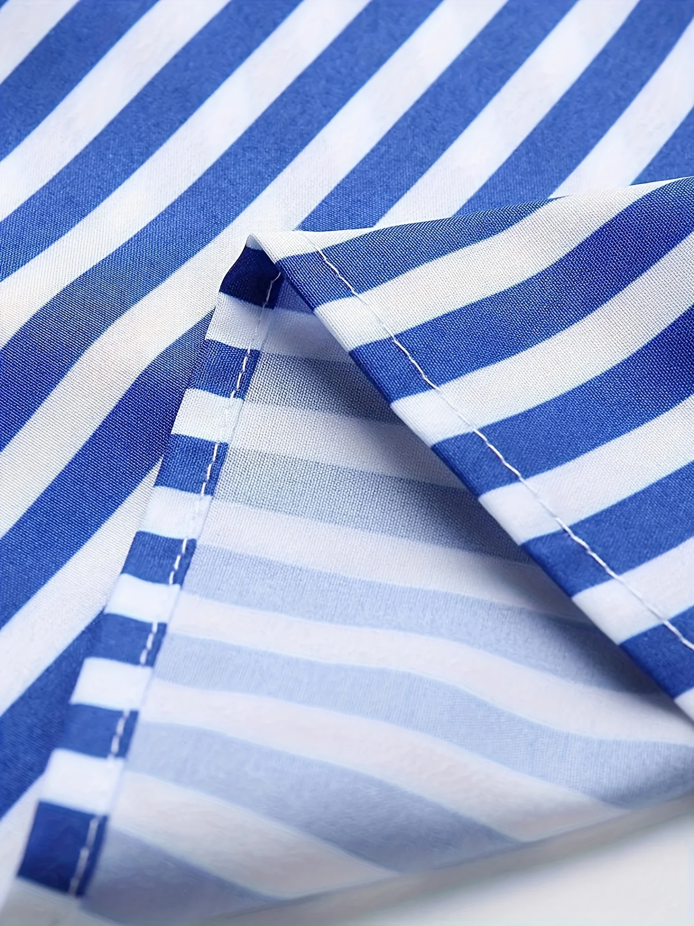 Striped Print Button Front Shirt, Elegant Long Sleeve Business Work Shirt With A Collar, Women's Clothing - Deanwangkt