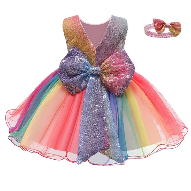 Summer Dress Baby Girl Dress 1 Year Birthday Dress Girl Party Wedding Dress Tutu Princess Dress For Girl Children Vestidos 1-5Y - Deanwangkt
