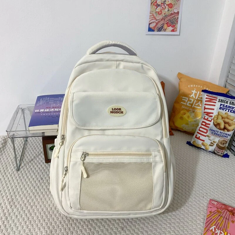 Back to school   Fashion Kawaii Student Schoolbag 2pcs Set Bag Girls Cute Waterproof Backpack Travel Mochila Teens Bookbag Shoulder Bag - Deanwangkt