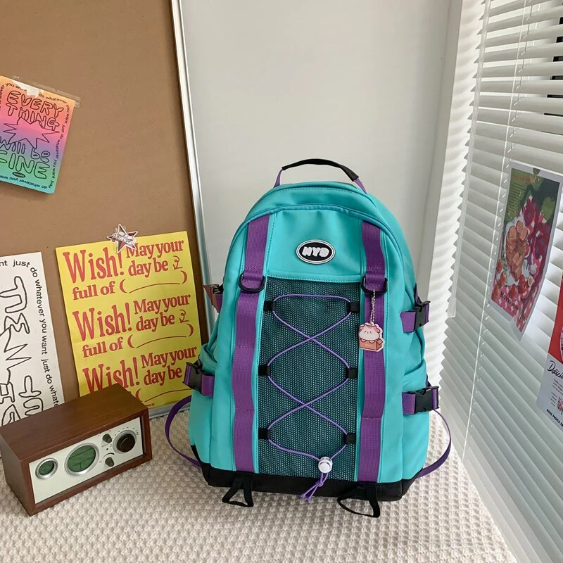 BACK TO SCHOOL   Fashion Teens Kawaii Bookbag Women Bag Mochila for Girls High School Schoolbag Boy Black Backpack Cute Travel Rucksack - Deanwangkt