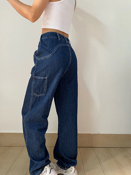 deanwangkt - Retro Builder Baggy Jeans - Deanwangkt