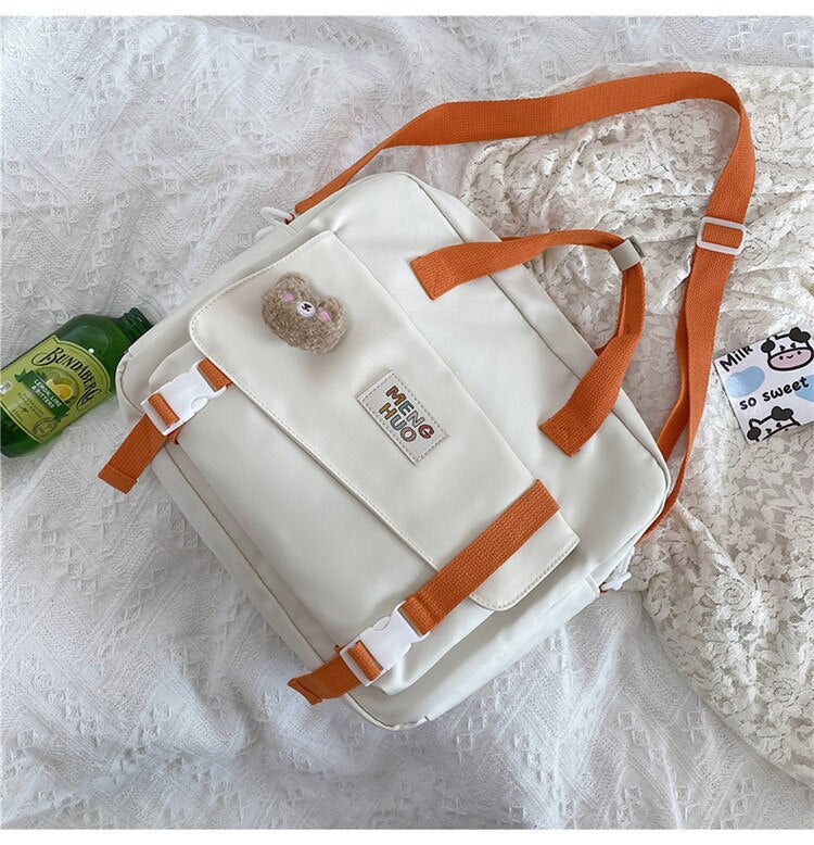 BACK TO COLLEGE   Fashion Women Mochila Kawaii Waterproof Nylon Girls Bookbag Mini Rucksack Leisure Schoolbag Small Bag Travel Backpack - Deanwangkt