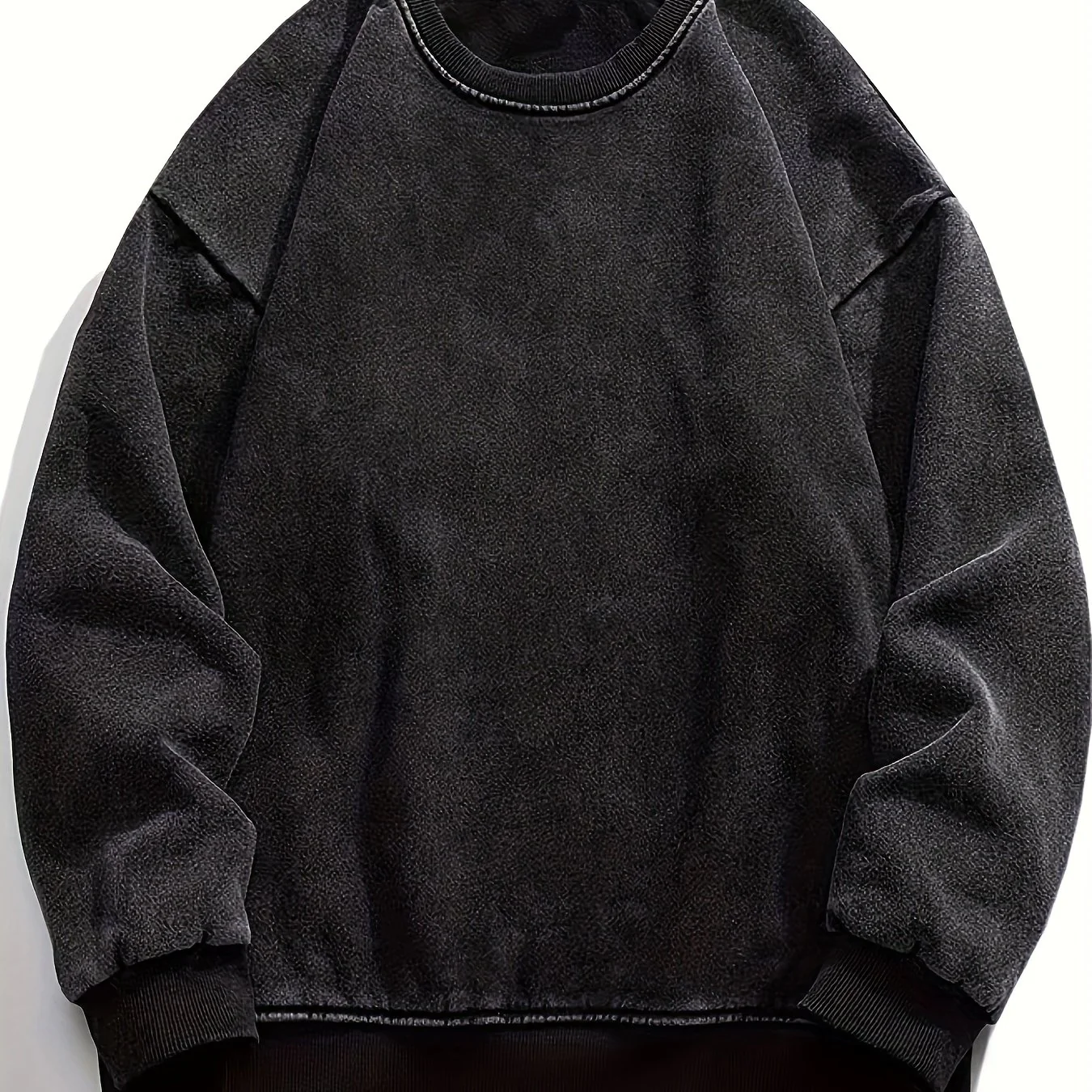 Solid Pullover Sweatshirt, Casual Long Sleeve Crew Neck Sweatshirt, Women's Clothing - Deanwangkt