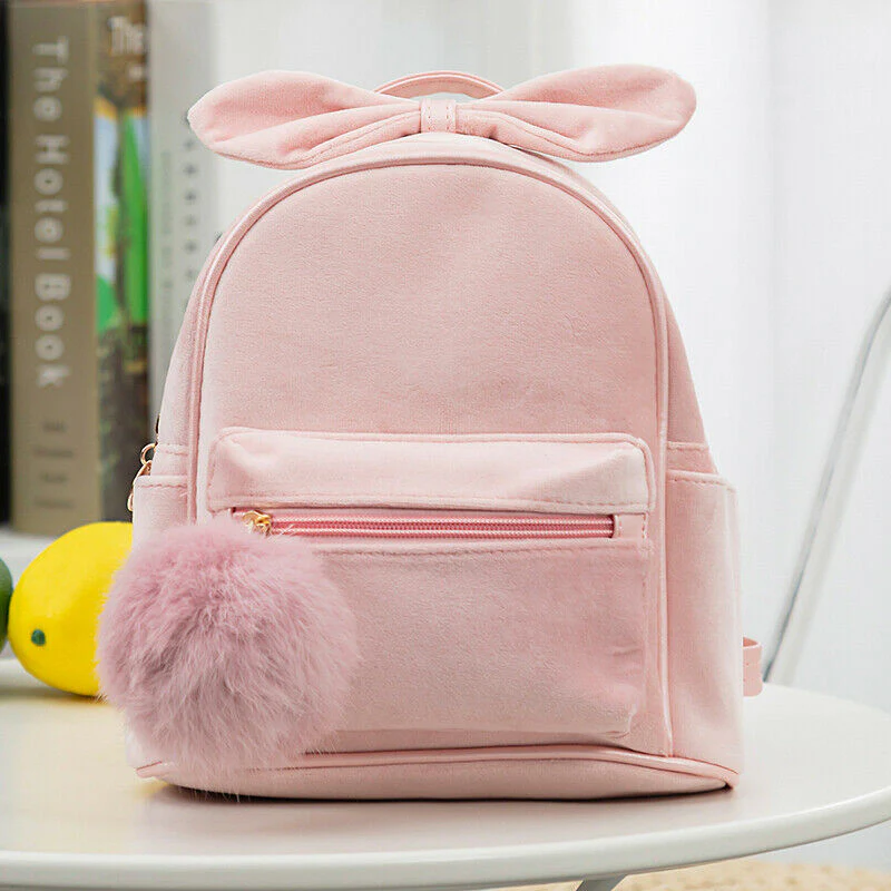 deanwangkt Cute Kid Toddler Mini Backpack Kindergarten Schoolbag Baby Cartoon Bowknot Shoulder Bag Handbag Fashion - Deanwangkt