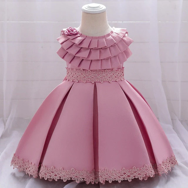 Infant Baby Girl Dresses Girl Ball Gown Tutu Princess Dress Sequin Bow Baby Girl Dress 1st Birthday Wedding Party Dress - Deanwangkt