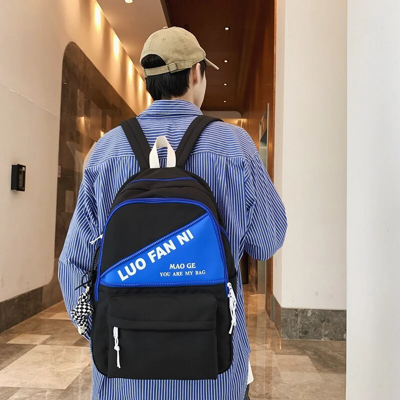 BACK TO COLLEGE   Men Fashion Backpack Lovers Schoolbag for Girls Boys Rucksack Women Shoulder Bag High School Bookbag Travel Mochila - Deanwangkt