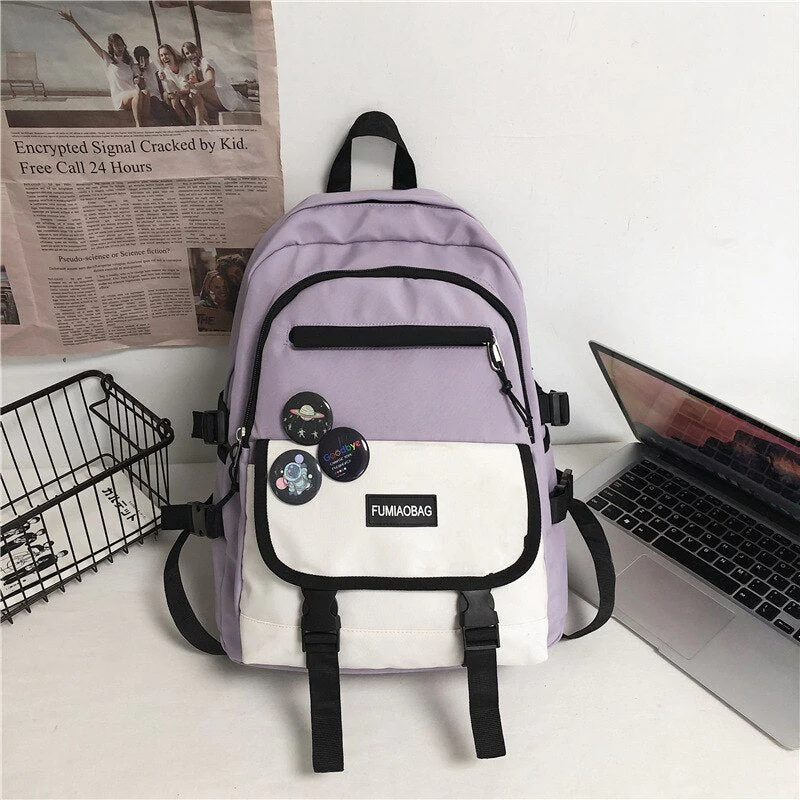 BACK TO SCHOOL  Fashion Men Mochila Black Laptop Backpack Girls Canvas Bagpack High Capacity Teenage Student Schoolbag  Women Travel Bag - Deanwangkt