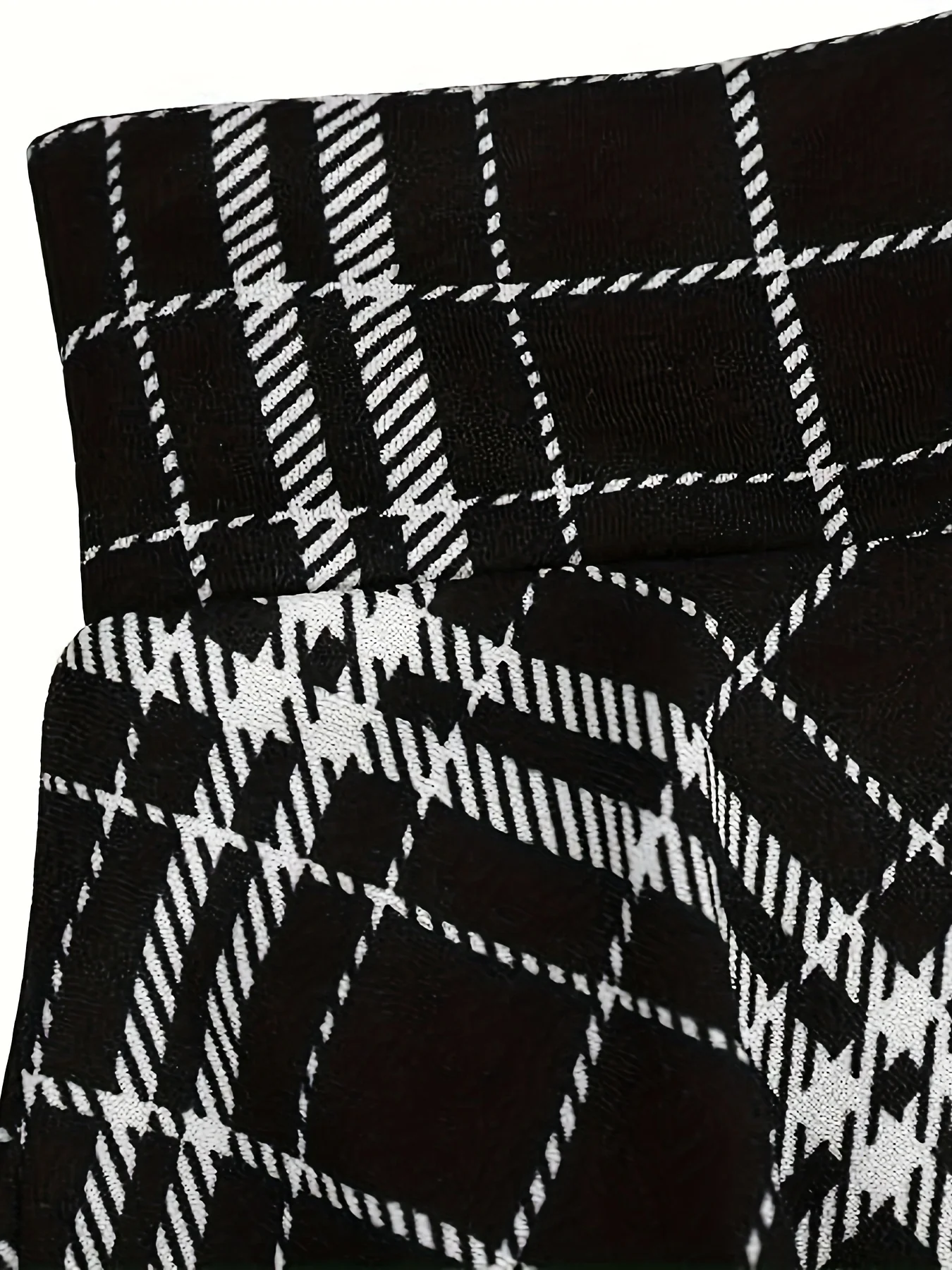 deanwangkt-1 Plaid Print  Elastic Ruched Skirt, Cute Loose Knitting Skirt For Every Day, Women's Clothing - Deanwangkt