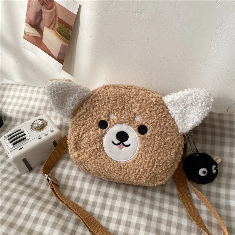 deanwangkt  Japanese Style Kawaii Bag Women Cartoon Plush Shoulder Bag For Women New Crossbody Bag Small Phone&Purse Bag Bolsa Feminina - Deanwangkt