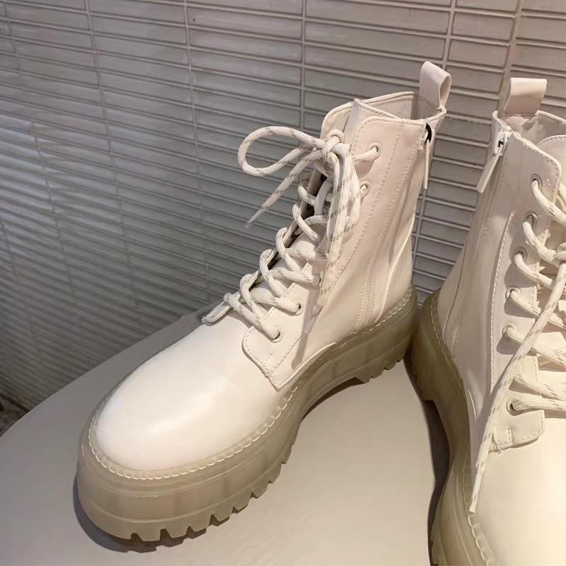 DEANWANGKT Women Ankle Boots Fashion Platform Warm Winter Shoes Woman Thick Bottom Office Lady Casual Daily Footwear Size 35-39 - Deanwangkt