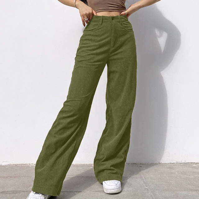 deanwangkt  New Spring Fashion Jeans Women Pants Solid Mid Waisted Wide Leg Pants Straight  Casual Baggy Trousers Jean Femme - Deanwangkt