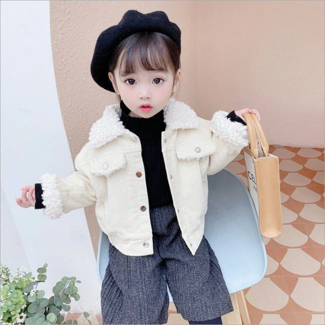 deanwangkt new Baby Girl Boy winter Spring Autumn Plush Coats Jackets Fashion cotton down Kids Children Overwear Clothes - Deanwangkt