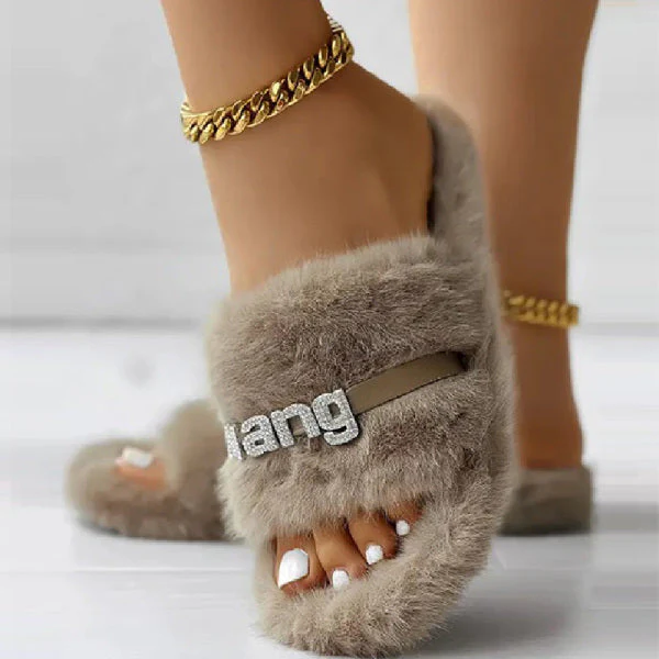 deanwangkt - Khaki Casual Living Patchwork Round Keep Warm Comfortable Shoes (Subject To The Actual Object) - Deanwangkt