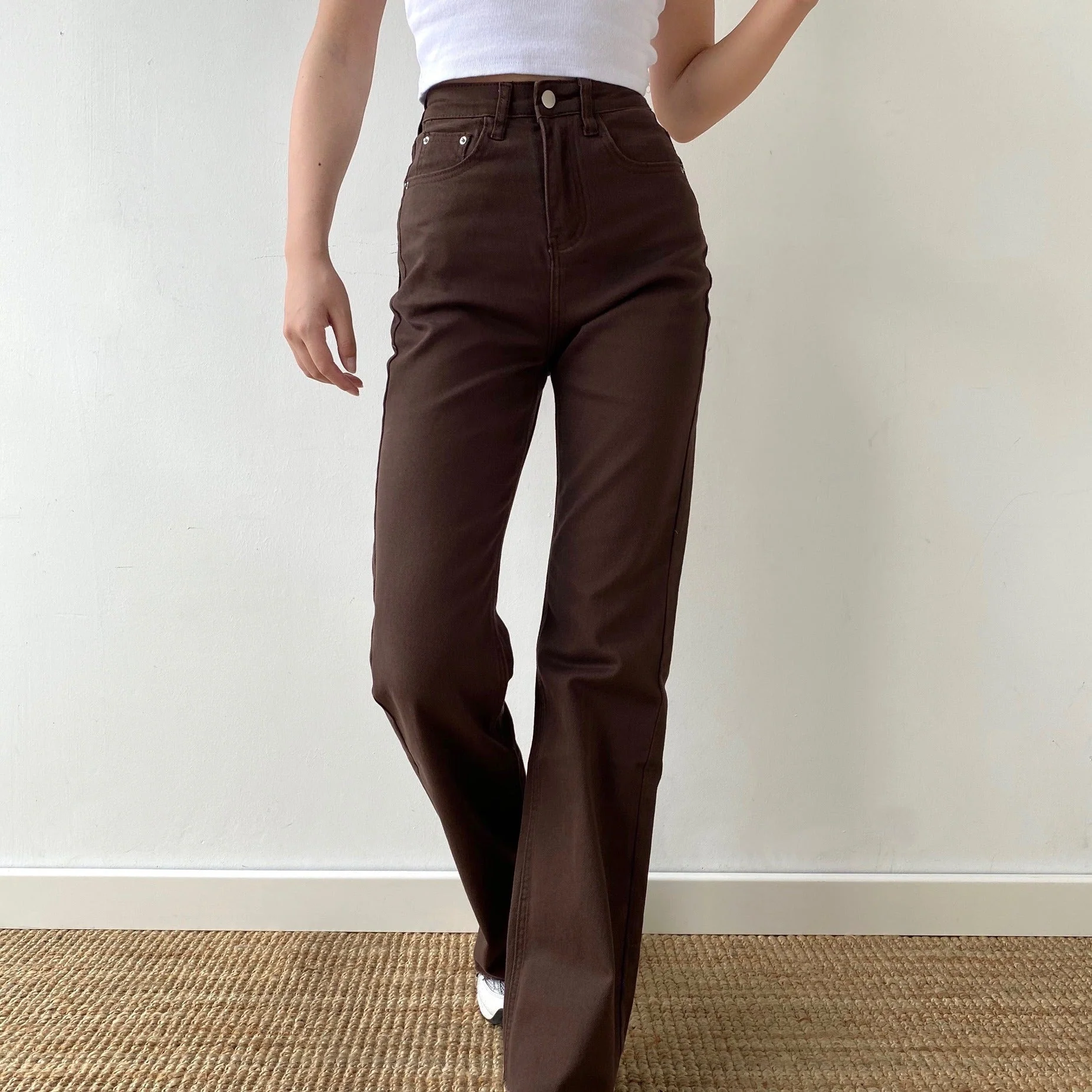 deanwangkt - Coffee Time Brown Trousers - Deanwangkt