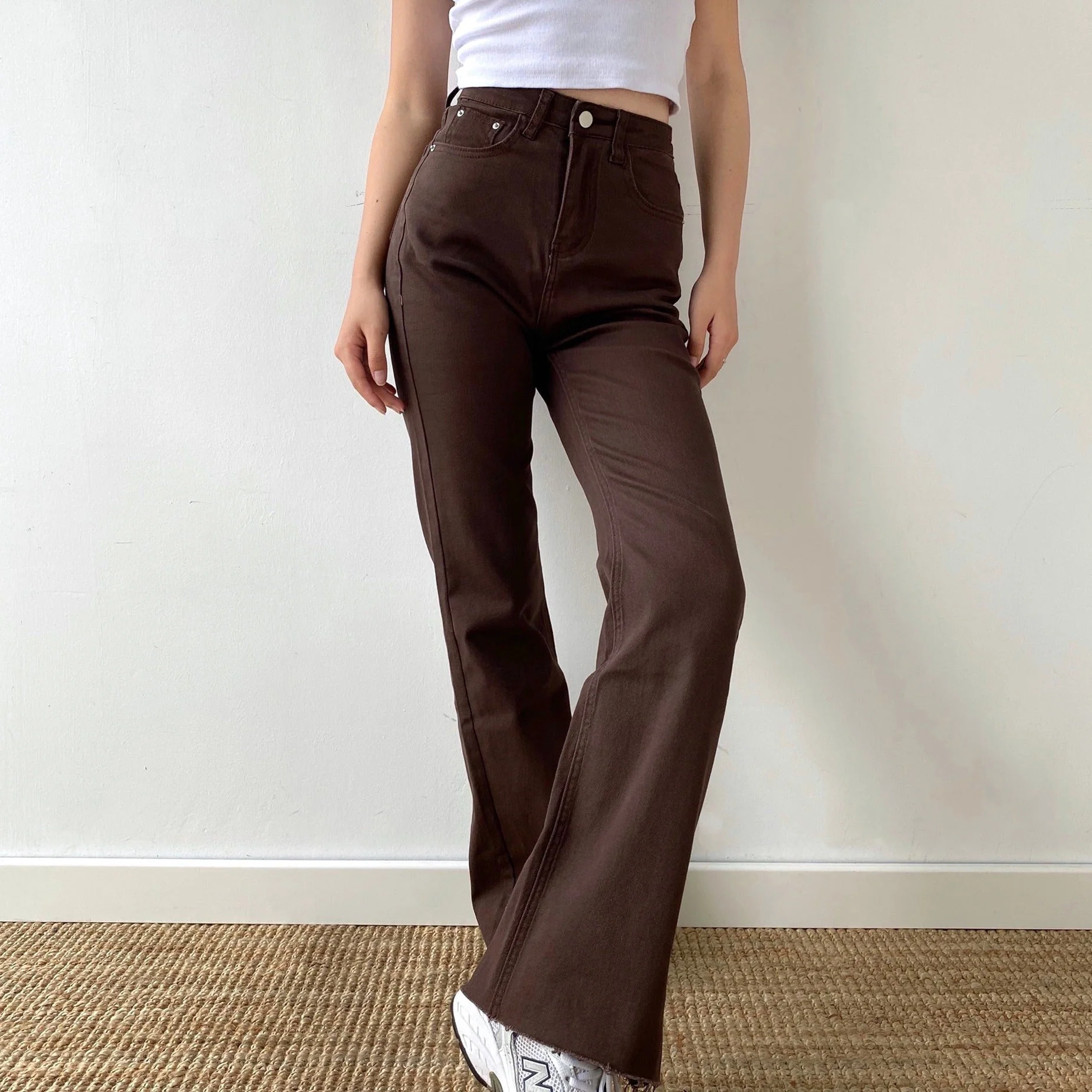 deanwangkt - Coffee Time Brown Trousers - Deanwangkt