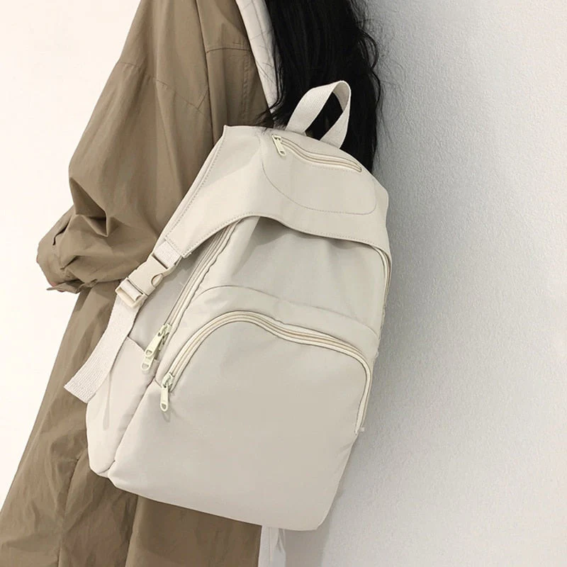 BACK TO COLLEGE   Fashion Men Backpack Waterproof Nylon Rucksack for College Boys Student Bookbag Lovers School Bag Black Travel Mochila - Deanwangkt