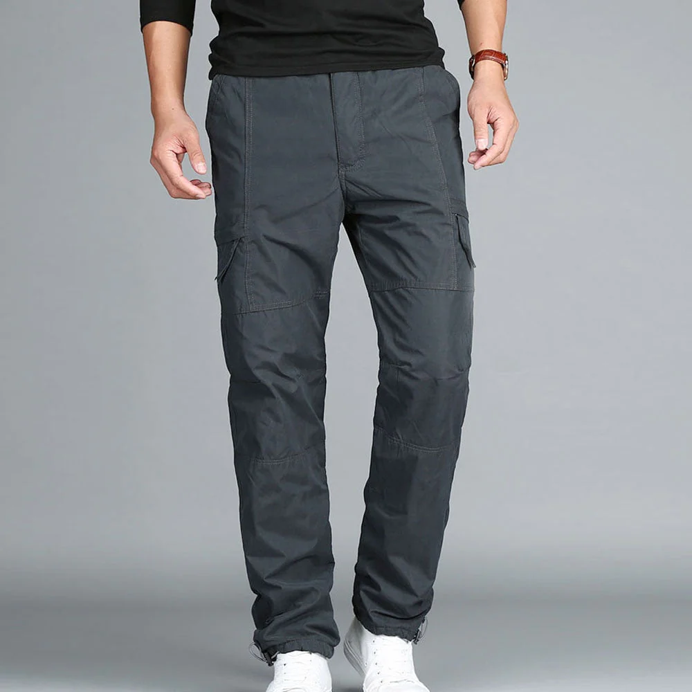 DEANWANGKT Mens Vintage Hip Hop Style Baggy Jeans High Quality Winter Warm Men Thick Pants Double Layer Military Army Camouflage Tactical Cotton Trousers For Men Brand Clothing - Deanwangkt