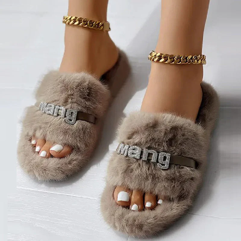 deanwangkt - Khaki Casual Living Patchwork Round Keep Warm Comfortable Shoes (Subject To The Actual Object) - Deanwangkt