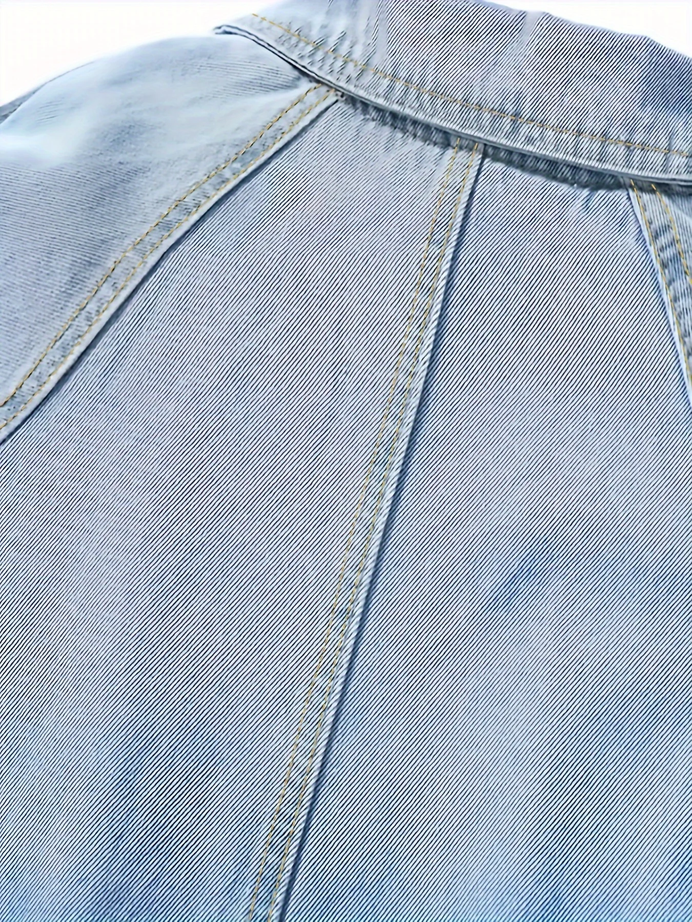 deanwangkt-1  Blue Long Sleeves Long Denim Coat, Flap Pockets With Waistband Casual Long Denim Jacket, Women's Denim Clothing - Deanwangkt