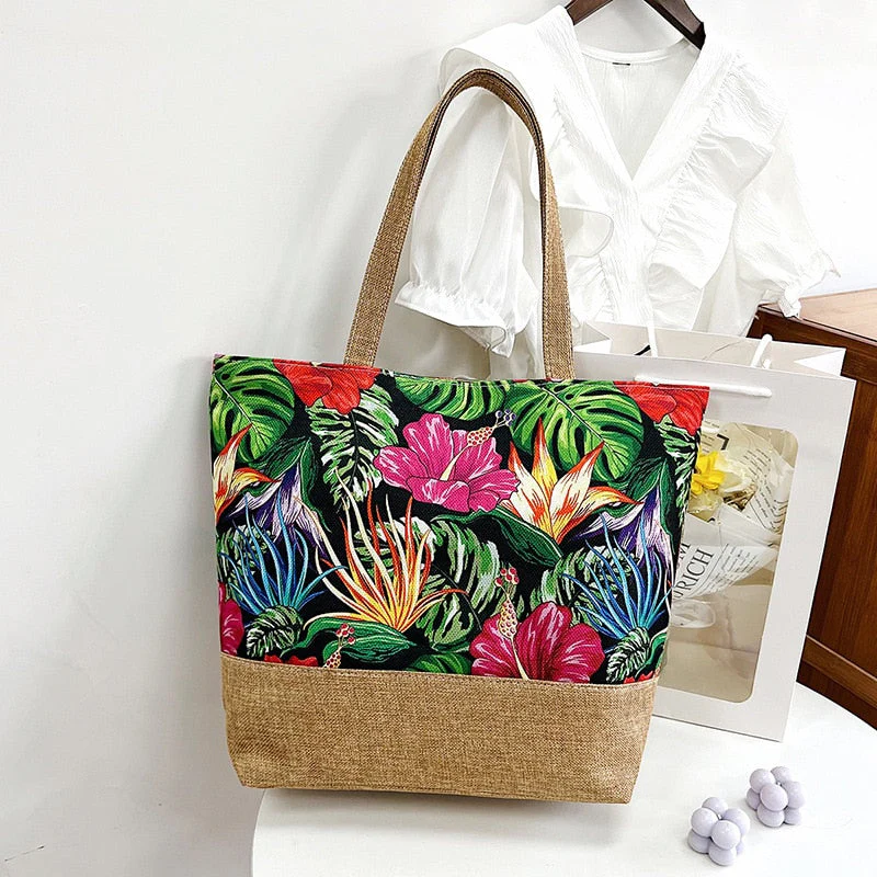 deanwangkt New Washable and Reusable Grocery Shopping Bags for Women's Travel Shoulder Tote Bags with Large Handbags - Deanwangkt