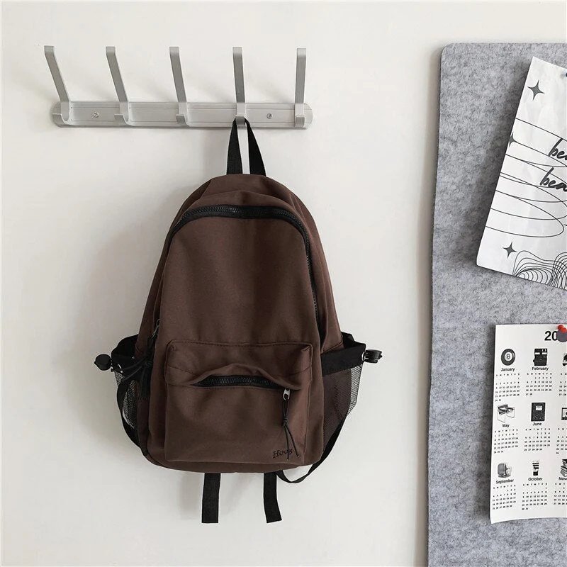 BACK TO SCHOOL  Fashion Women Mochila Waterproof Travel Bag for Girls Leisure Backpack Solid College Bookbag Rucksack Lady Small Bag - Deanwangkt