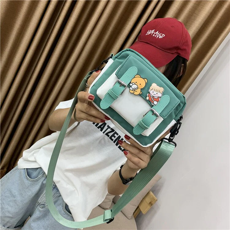 deanwangkt  Small Nylon Bag Women Cute Mini Crossbody Bags Women New Fashion Mobile Phone Bag Shoulder Bag For Women Purses Bolsa Feminina - Deanwangkt