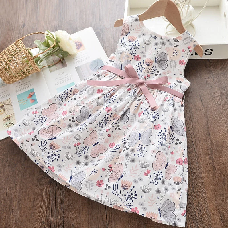 deanwangkt Baby Girl Clothes  Toddler Dresses Summer Style Children Floral Pattern Costume Girl Clothes Kids Dress For Girls Casual Dresses - Deanwangkt