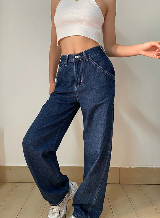 deanwangkt - Retro Builder Baggy Jeans - Deanwangkt