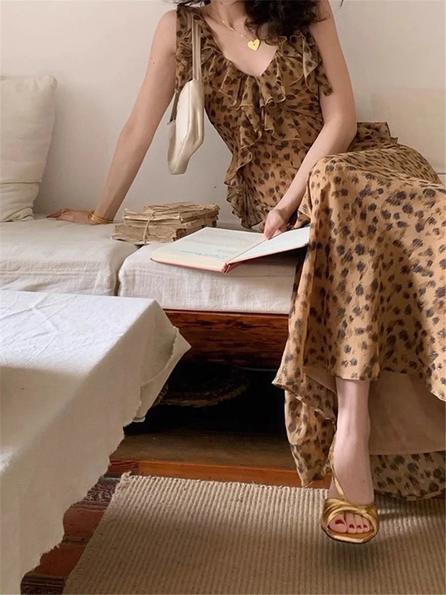 Joskka Dress Women Elegant Summer  New Fashion Evening Party Ladies Vestidos Korean Clothes Female Vintage Ruffles Design Dresses Hoco Dress - Deanwangkt