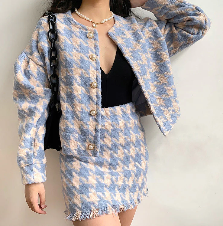 deanwangkt - Cherie Houndstooth Set - Deanwangkt