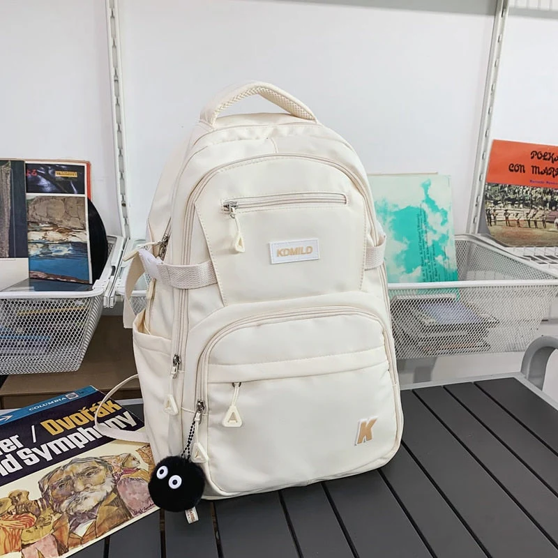 BACK TO SCHOOL   Fashion Teenager Waterproof Bookbag for High School Girls Boys School Bag Nylon Black Backpack Women Laptop Mochila - Deanwangkt