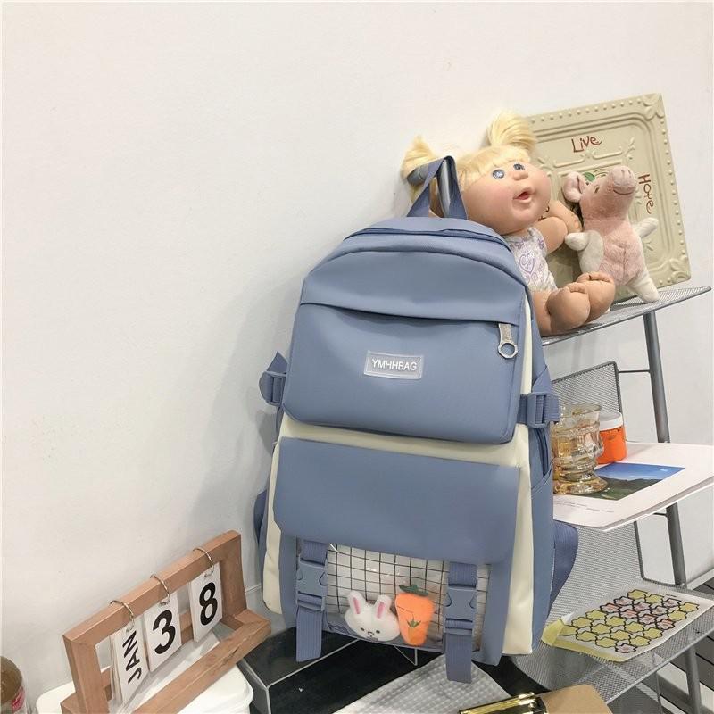 deanwangkt 4piece Set Cute Women Backpack Sets Kawaii School Bags For Teenager Girls High Capacity School Backpack - Deanwangkt