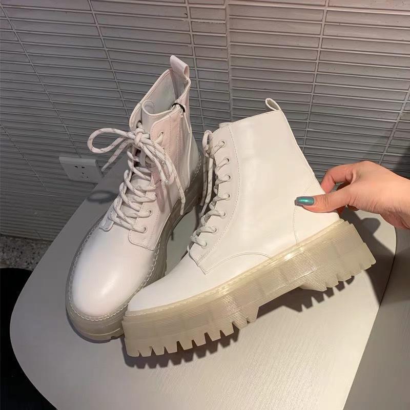 DEANWANGKT Women Ankle Boots Fashion Platform Warm Winter Shoes Woman Thick Bottom Office Lady Casual Daily Footwear Size 35-39 - Deanwangkt