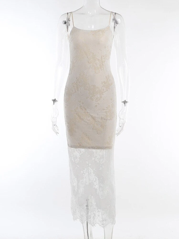 Joskka Floral Print Slip Midi Dress Women Bandage Sleeveless Chain Evening Chic Elegant And Pretty Women's Dresses Prom - Deanwangkt