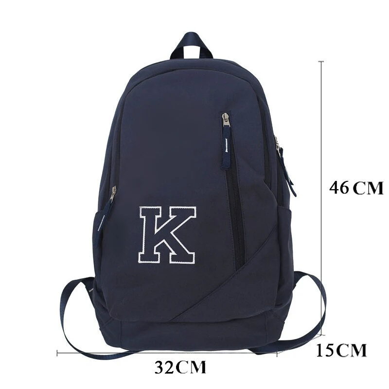 BACK TO COLLEGE   Fashion Large High School Bookbag Rucksack Simple Waterproof Teenager Schoolbag Girls Boy Backpack Nylon Women Mochila - Deanwangkt