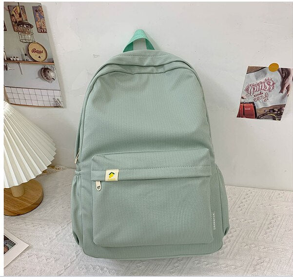 Back to school  Kawaii Teens Bookbag Bag for Girl Fashion Schoolbag Cute Canvas Backpack Women Travel Shoulder Mochila Laptop Rucksack - Deanwangkt