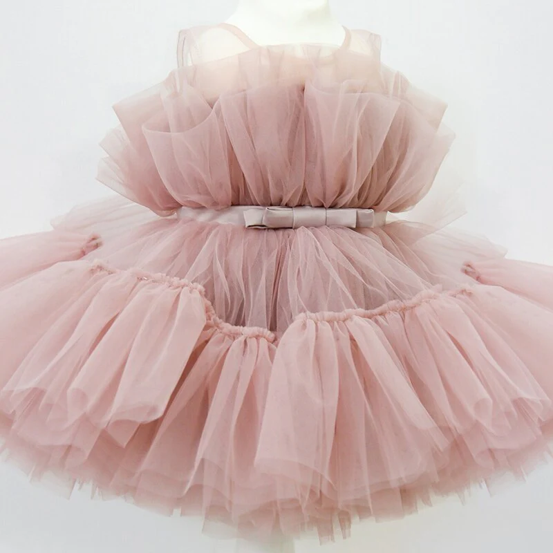 deanwangkt  Baby Clothes for Girls Toddler Kids Wedding Princess Gown Girl Elegant Birthday Dress Tulle Bridesmaid Evening Party Dresses - Deanwangkt
