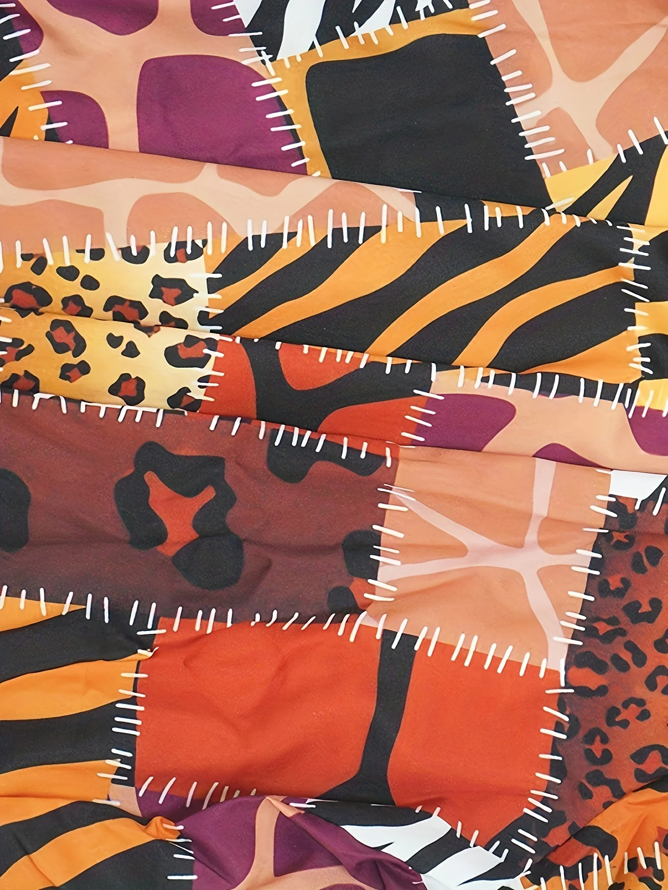 Allover Print Open Front Cardigan, Three-quarter Sleeve Maxi Length Cardigan, Women's Clothing - Deanwangkt