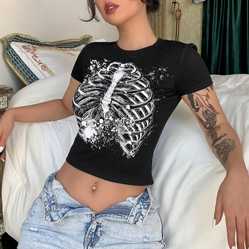 deanwangkt Women Sexy Harajuku Open Back Crop Tops Summer Ladies Bandage Lace-up Backless White Tank Tops High Street Slim Halter Tops - Deanwangkt