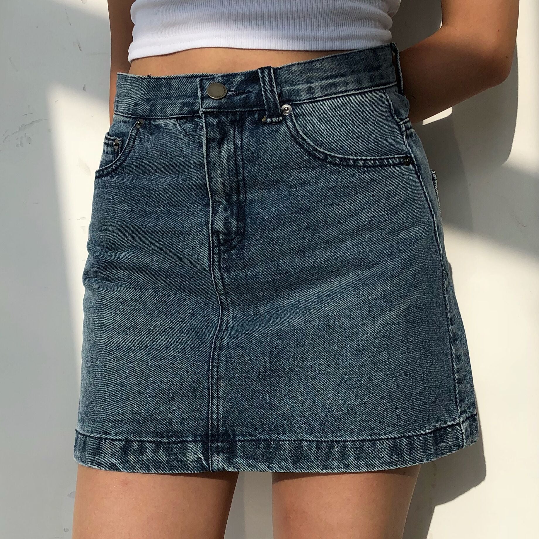 deanwangkt - Vintage Denim Skirt - Deanwangkt