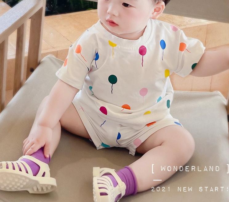 deanwangkt Baby Clothes Toddler Baby Summer New Clothes Sets Boy Girl Fashion Cartoon Printed Cotton Short Sleeve T-shirt + Kid Casual Shorts 2pcs Set - Deanwangkt