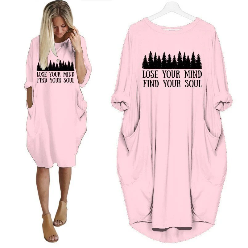 Wenkouban Women Off The Shoulder New T-Shirt For Women Funny Letter Print Find Your Soul  Tshirt Plus Size Tops Graphic Tees - Deanwangkt