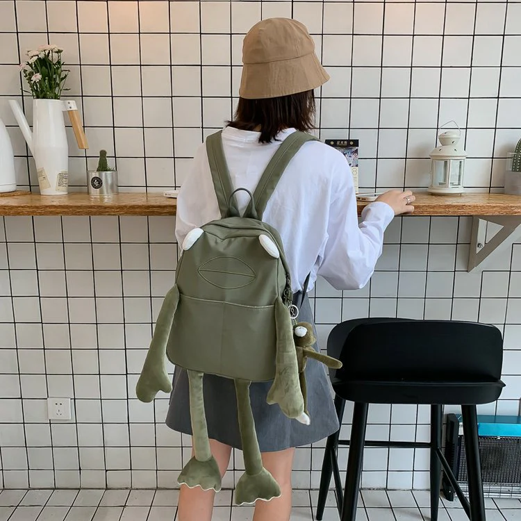 deanwangkt Japanese Kawaii Backpack Women Mochila Feminina Sac A Dos Femme Frog Backpack Bags Mochilas Bolsos Back Pack Travel Backpack Bag - Deanwangkt