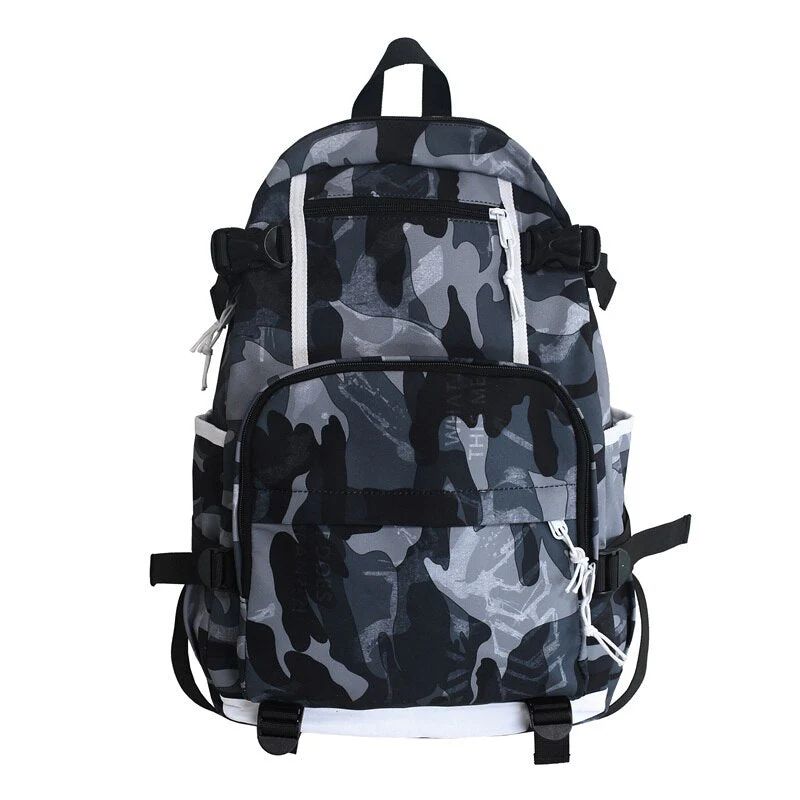 deanwangkt Harajuku Girl Male School Bag Female Graffiti Print Men Backpack Women Book Boy Bag Nylon Ladies Fashion Laptop Backpack Student - Deanwangkt