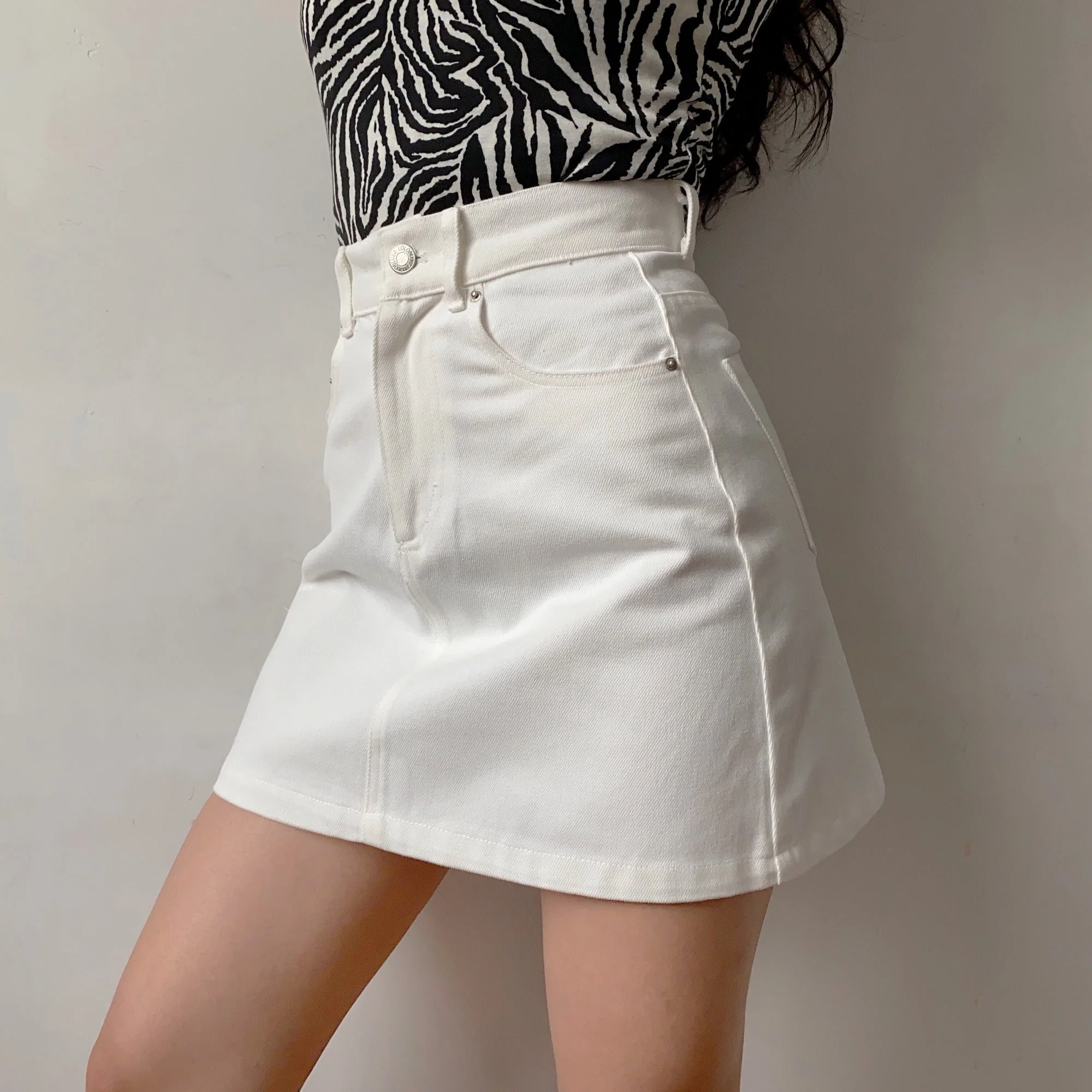 deanwangkt - Lookbook Denim Skirt // White ~ HANDMADE - Deanwangkt