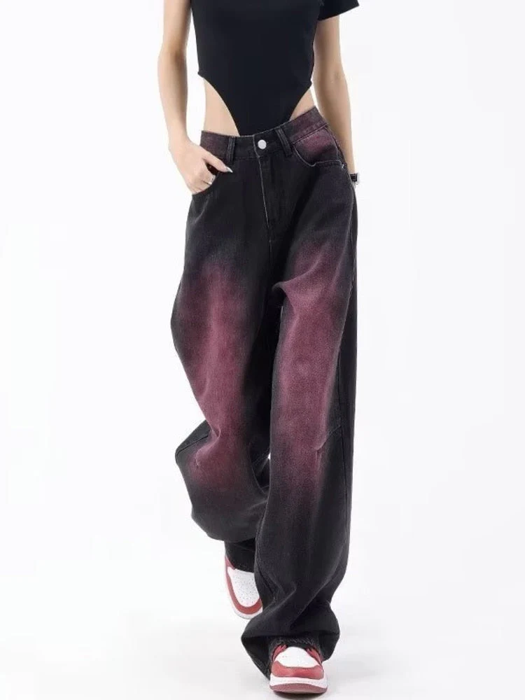 deanwangkt Autumn Jeans Women's Fashion Literary Trend Loose Washed Youth Fashion High Street Harajuku Women's Jeans - Deanwangkt