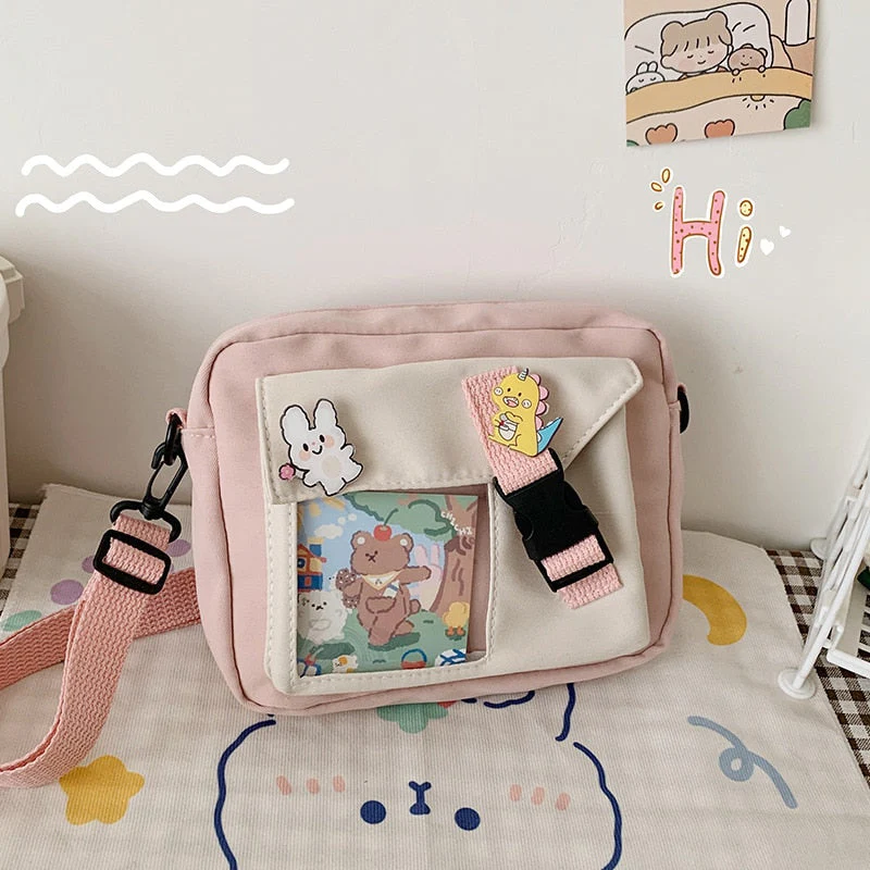 deanwangkt  New Lovely Small Bag Women Nylon Bag Girls Crossbody Bags Women Bolsa Feminina Shoulder Bag Mobile Phone Bag Mini Bags Sac - Deanwangkt